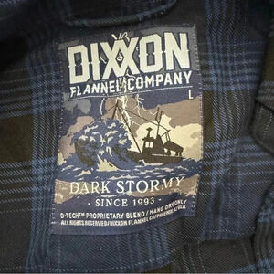 DIXXON DARK STORMY Men’s Large Flannel